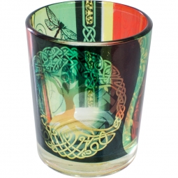Printed Glass Votive Holder - Tree of Life (each)