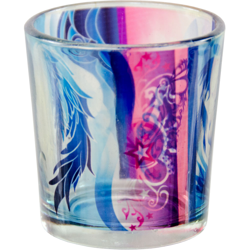 Printed GLASS Votive Holder - Gardian Angel (each)