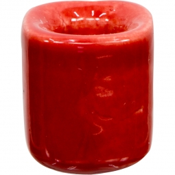 Ceramic Chime Candle Holder - Red (Pack of 5)