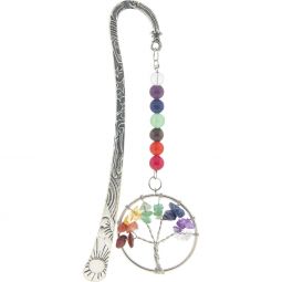 Metal Bookmark w/ Tree of Life - Chakra (Each)