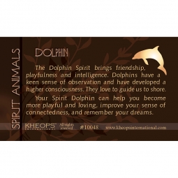 Spirit Animal Info Card  Dolphin  (each)