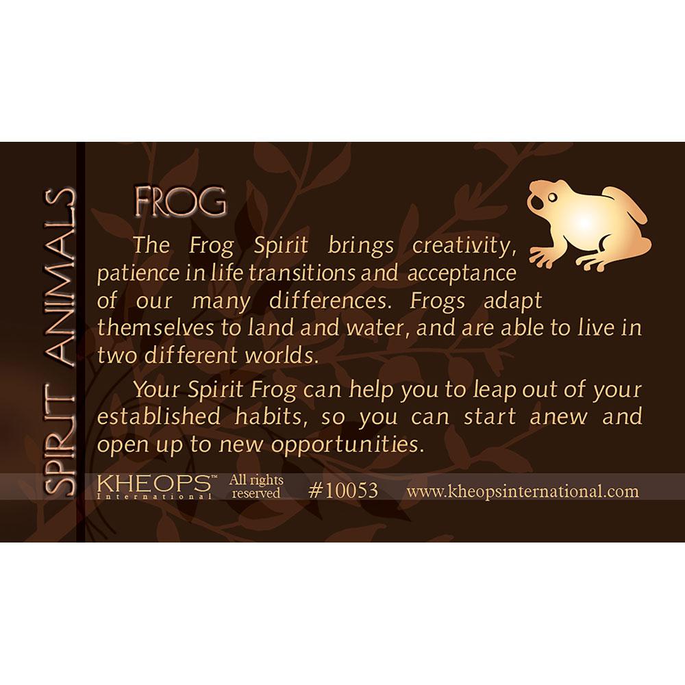 Spirit Animal Info Card  FROG  (each)