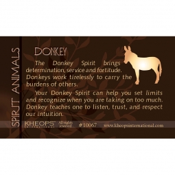 Spirit Animal Info Card Donkey (each)