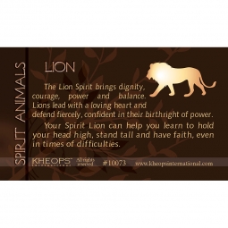 Spirit Animal Info Card Lion (each)