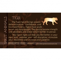 Spirit Animal Info Card Tiger (Each)