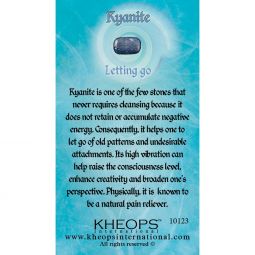 Gemstone Properties Info Card   Kyanite (each)