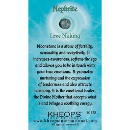 Gemstone Properties Info Card Nephrite (each)