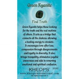 Gemstone Properties Info Card Green Kyanite (Each)