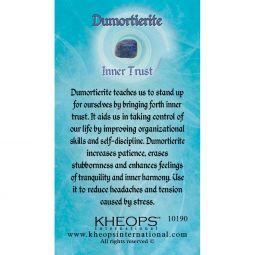 Gemstone Properties Info Card Dumortierite (each)