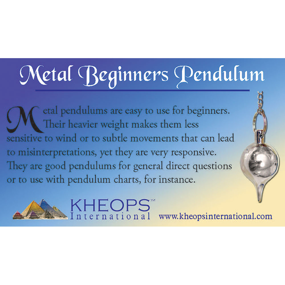 Pendulum Properties Info Card - METAL Beginners (Each)