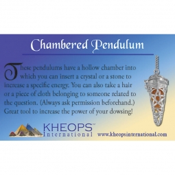 Pendulum Properties Info Card - Chambered (Each)