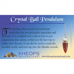 Pendulum Properties Info Card - Crystal Ball  (Each)