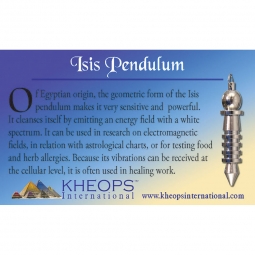 Pendulum Properties Info Card - Isis (Each)