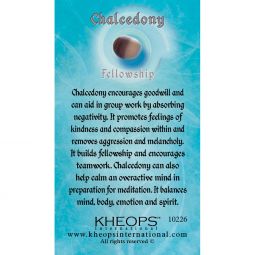 Gemstone Properties Info Card - Chalcedony (Each)