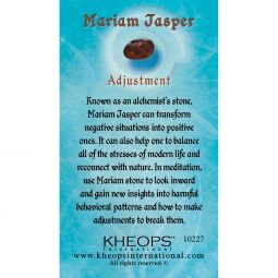 Gemstone Properties Info Card - Mariam Jasper (Each)