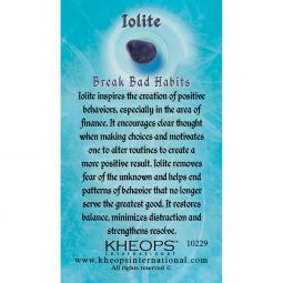 Gemstone Properties Info Card - Iolite (Each)