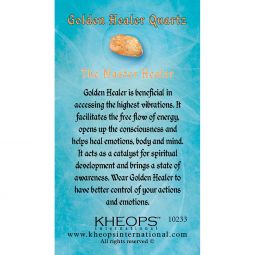 Gemstone Properties Info Card - Golden Healer (Each)