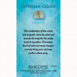 Gemstone Properties Info Card - Caribbean Calcite (Each)