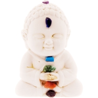 Gypsum Cement Buddha Figurine - Chakras (Each)