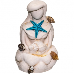 Gypsum Cement Figurine - Yemaya Mother Goddess of the Oceans (Each)