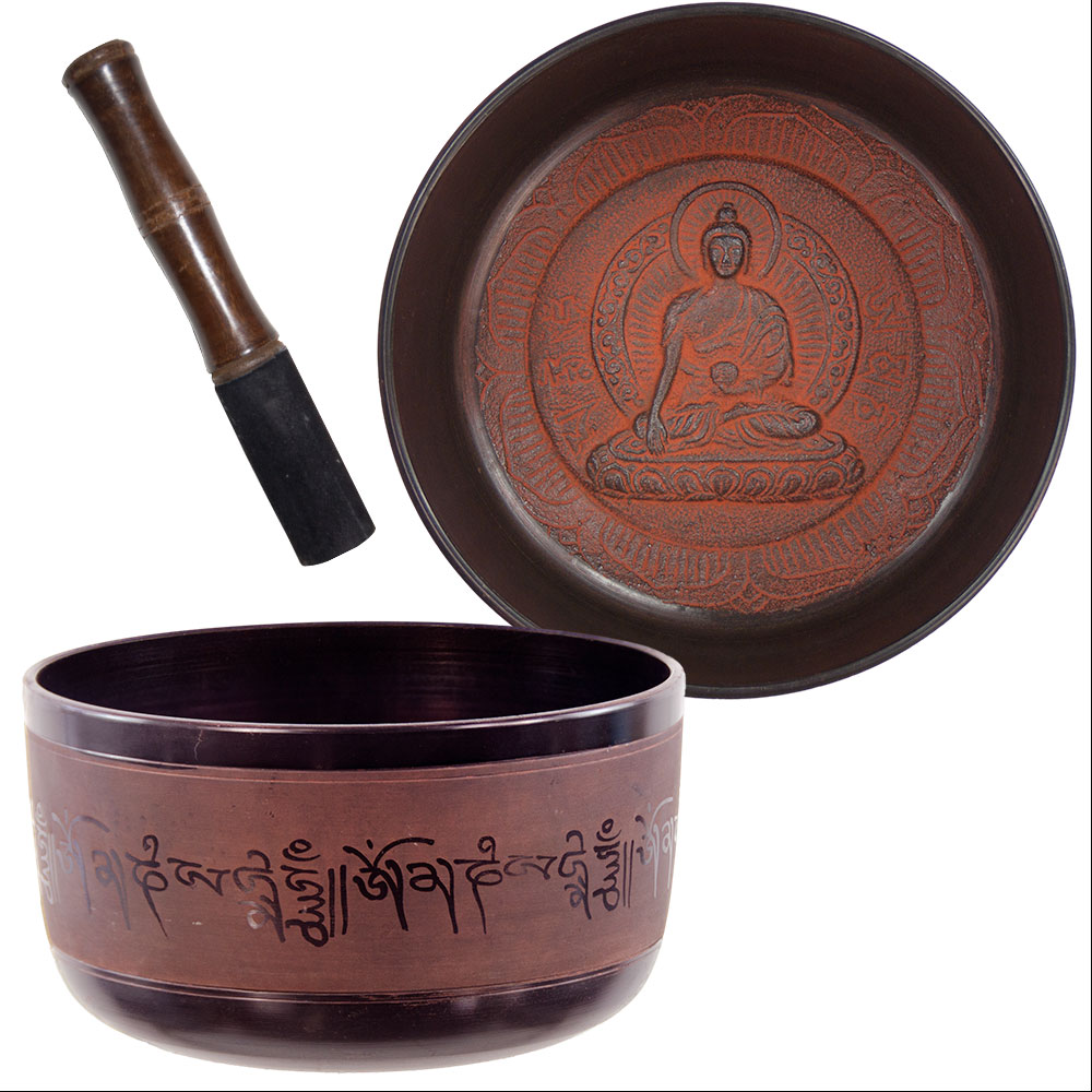 Singing Bowl Flat Sides LARGE Medecine Buddha  (each)