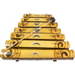 Bamboo Xylophone w/ Hand Painted Moon Phases (Each)