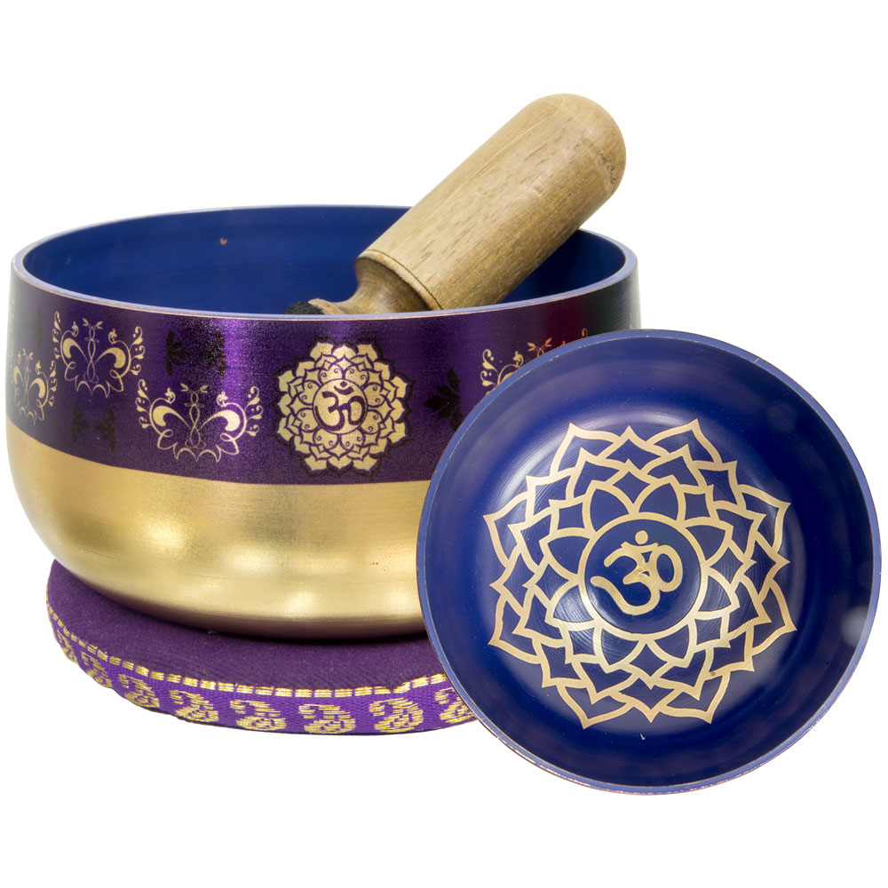 Chakra Singing Bowl - Printed Crown (Each): Kheops International