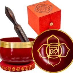 Mini Chakra Singing Bowl Red - Root (Each)