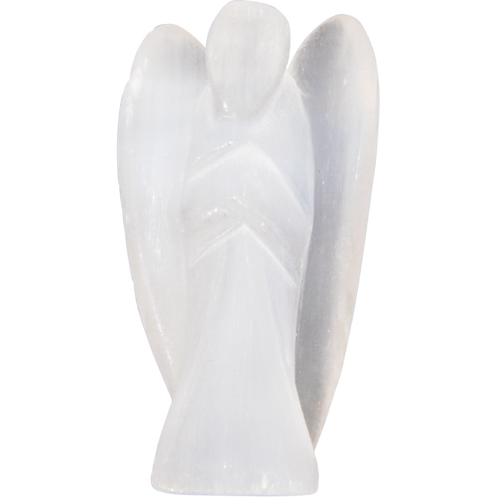 Stone Carving FIGURINE - 1.75'' - Selenite Angel (Each)