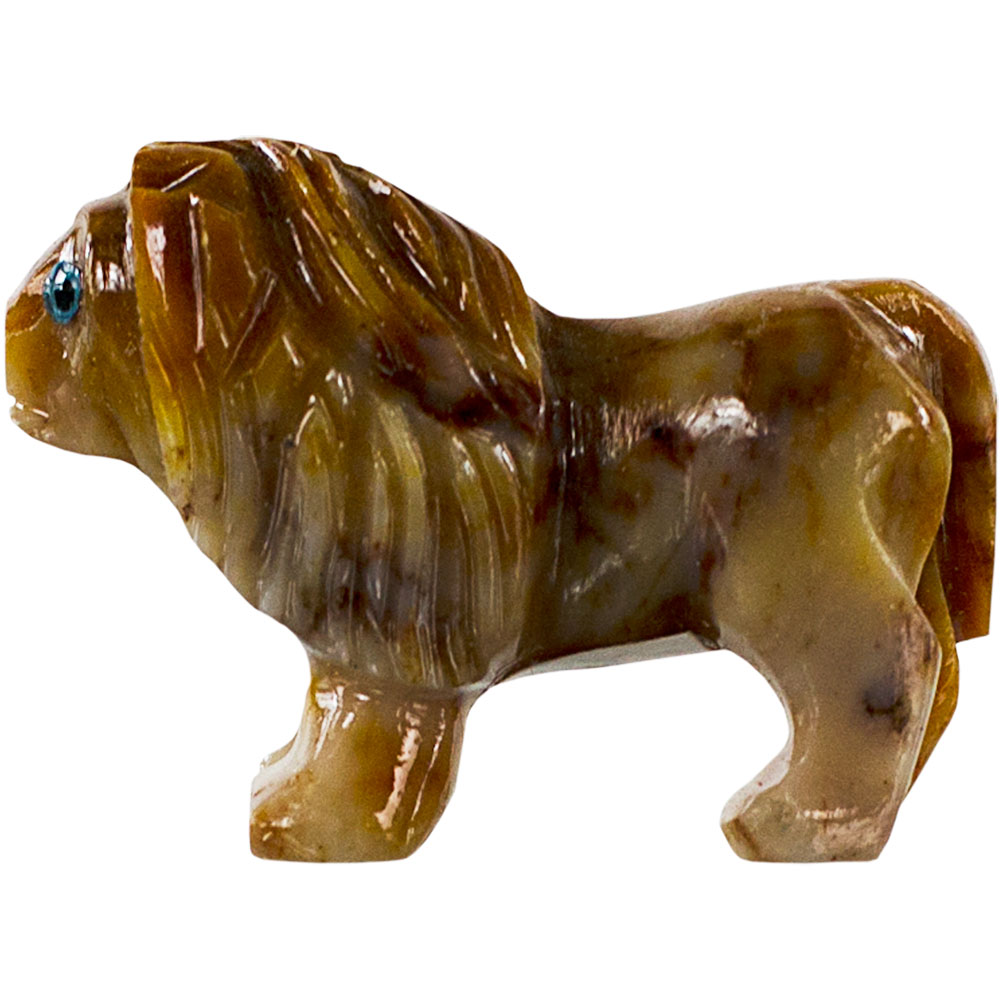 Spirit Animal 1.25-inch LION Dolomite (Pack of 5)