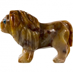 Spirit Animal 1.25-inch Lion Dolomite (Pack of 5)