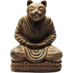 Volcanic Stone Statue - Buddha Cat (Each)
