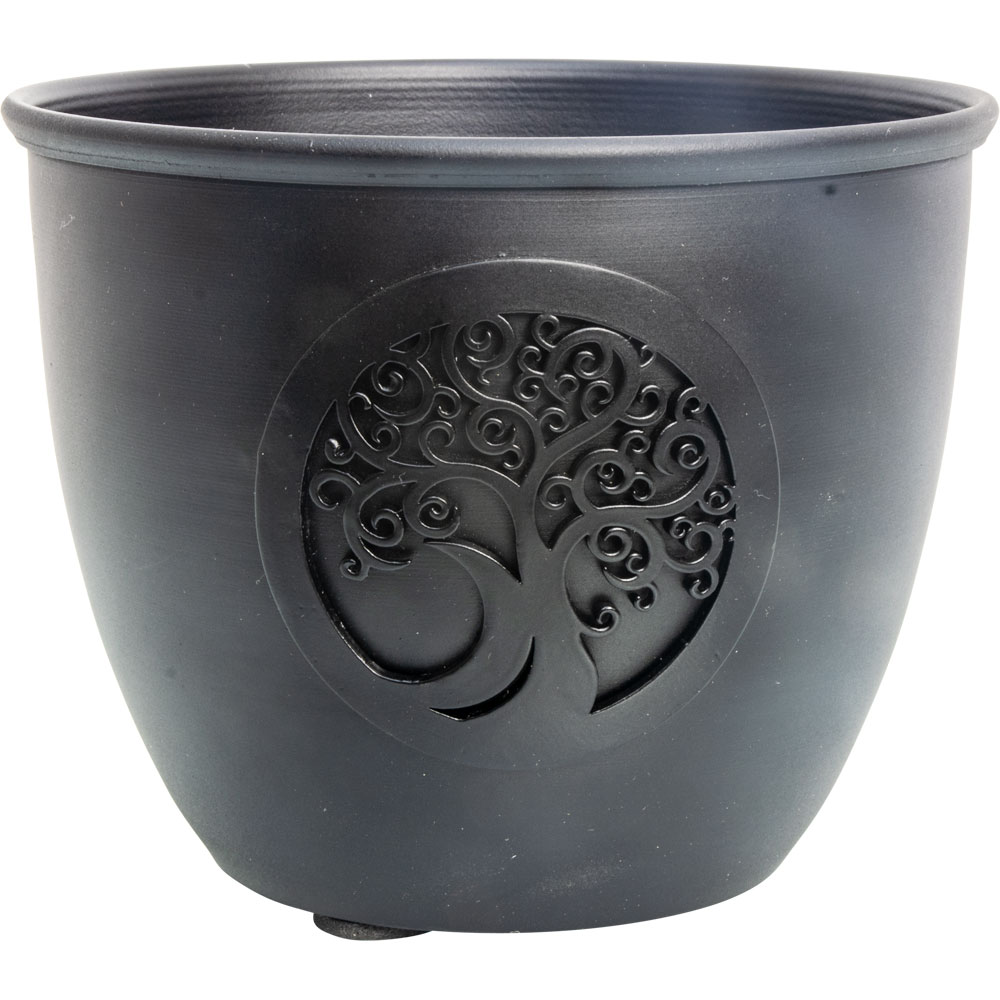 Metal Smudge Pot - Tree of Life LARGE (Each)