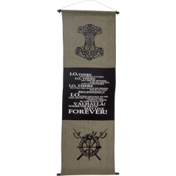 Cotton Inspirational Banner - Valhalla Prayer (Each)