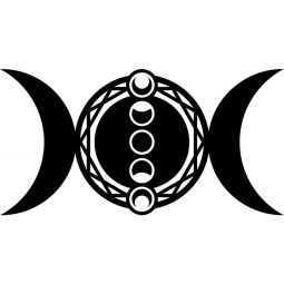 Wall Decal - Triple Moon w/ Moon Phases (Each)
