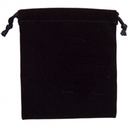 Unlined Velvet Bag 2"x2" Plain Black (pack of 12)