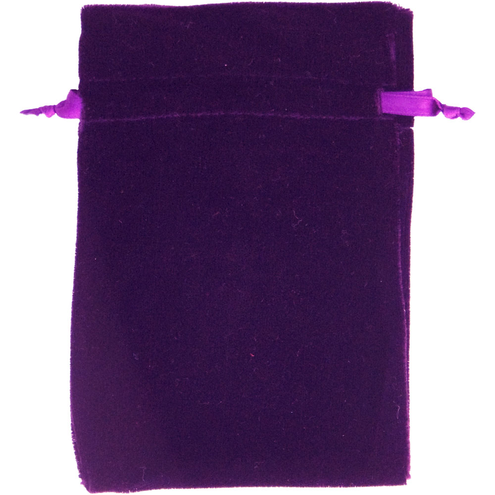 Unlined Velvet BAG 4x6 - Purple (Each)