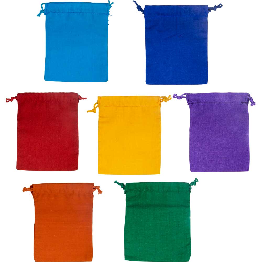 Cotton POUCH 7 Chakras (Set 7)