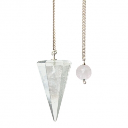 Pendulum  Hexagonal Clear Quartz (each)