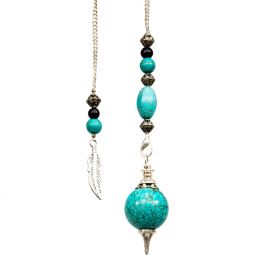 Pendulum Sephoroton Turquoise - Feather (Each)