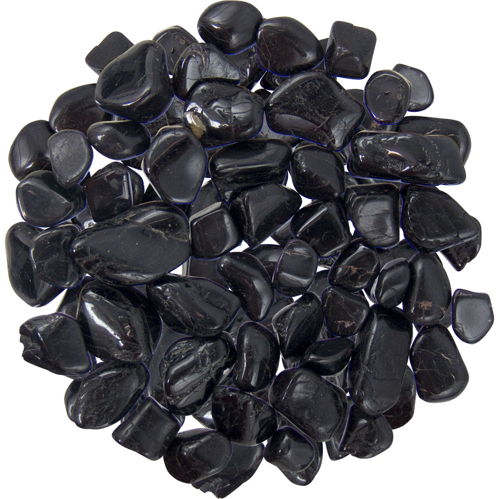 Tumbled Stones Black Tourmaline (1lb): Kheops International