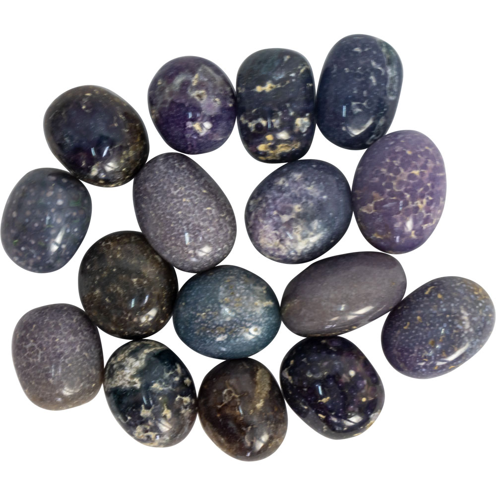 Tumbled Stones Grape Agate (1lb): Kheops International