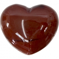 Puffed Gemstone Heart - Carnelian (each)