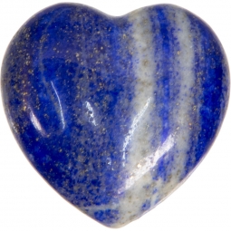 Puffed Gemstone Heart - Lapis Lazuli (Each)