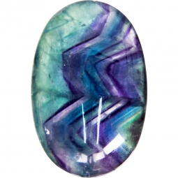 Palm Stone - Rainbow Fluorite (Each)