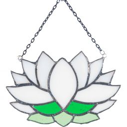 Stained Glass Suncatcher - Lotus As Is (Each)