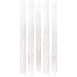 Selenite Rough Small Stick 7inch (Pack of 5)