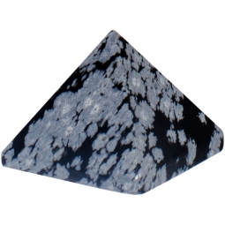 Gemstone Pyramid - Snowflake Obsidian (Each)