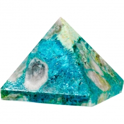 Gemstone Pyramid - Chrysacolla (Each)