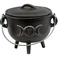 Cast Iron Cauldron Small 4.5in Triple Moon (Each)